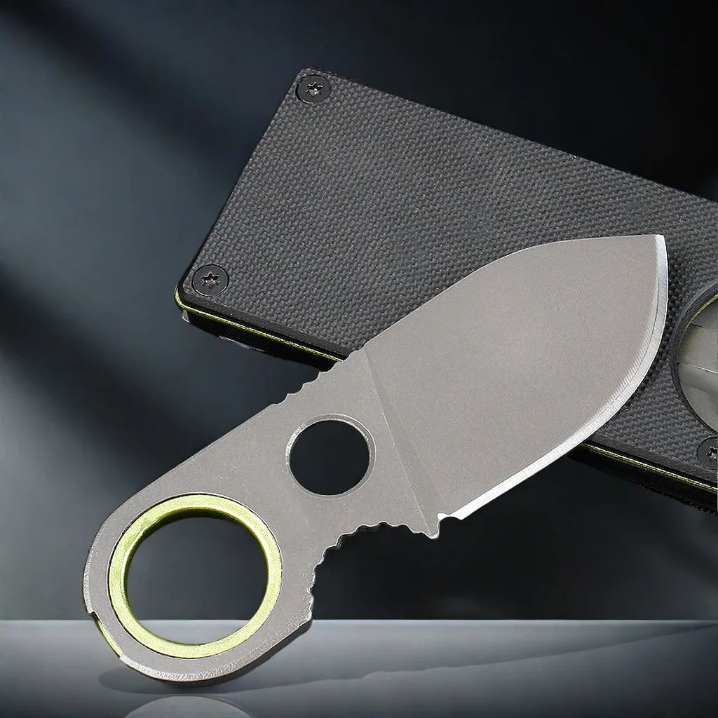 FL FLYWOD Portable Pocket Knife – EDC Multi-tool Fixed Blade Keychain Knife