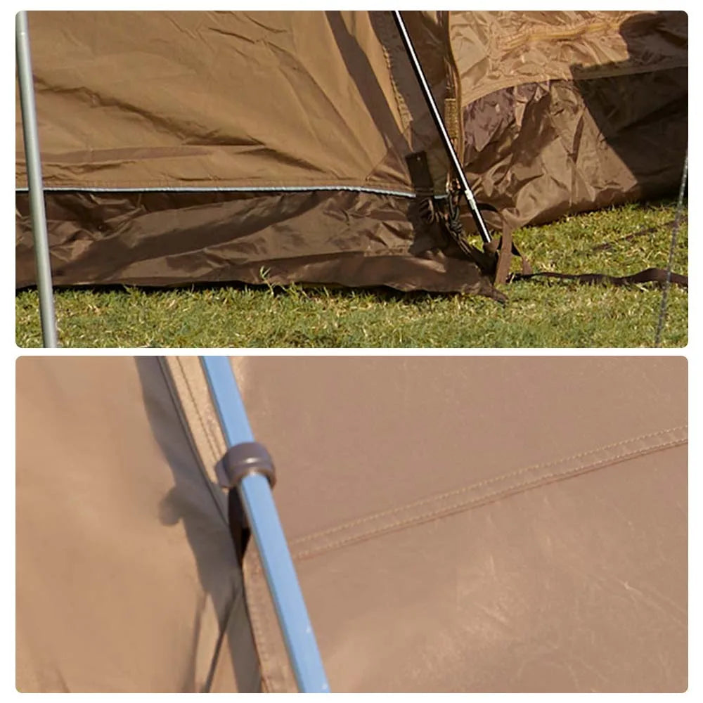 MOBI GARDEN Camping Tunnel Tent – Windproof & Rainproof 4-Season Shelter