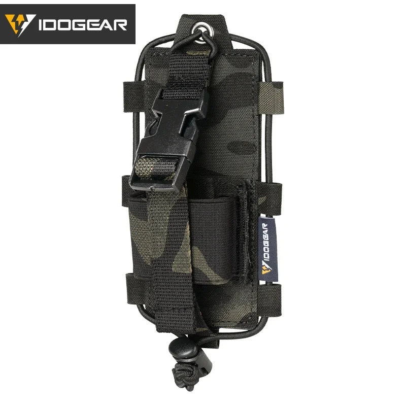 IDOGEAR Tactical Radio Pouch – MOLLE Walkie Talkie Holder for BAOFENG UV5R UV82