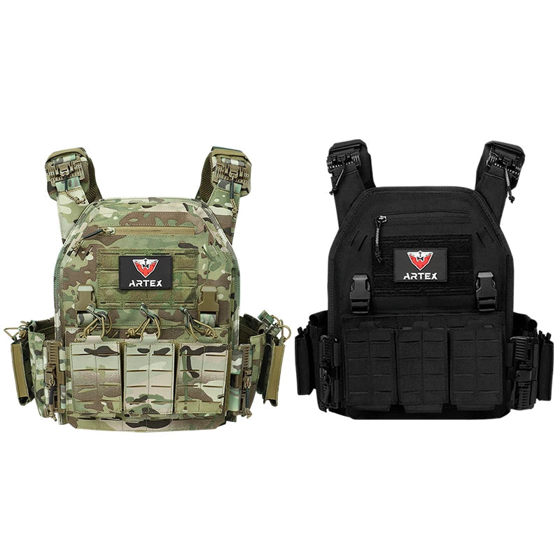 ARTEX Ranger Green Plate Carrier Tactical Vest with Quick Release Molle System