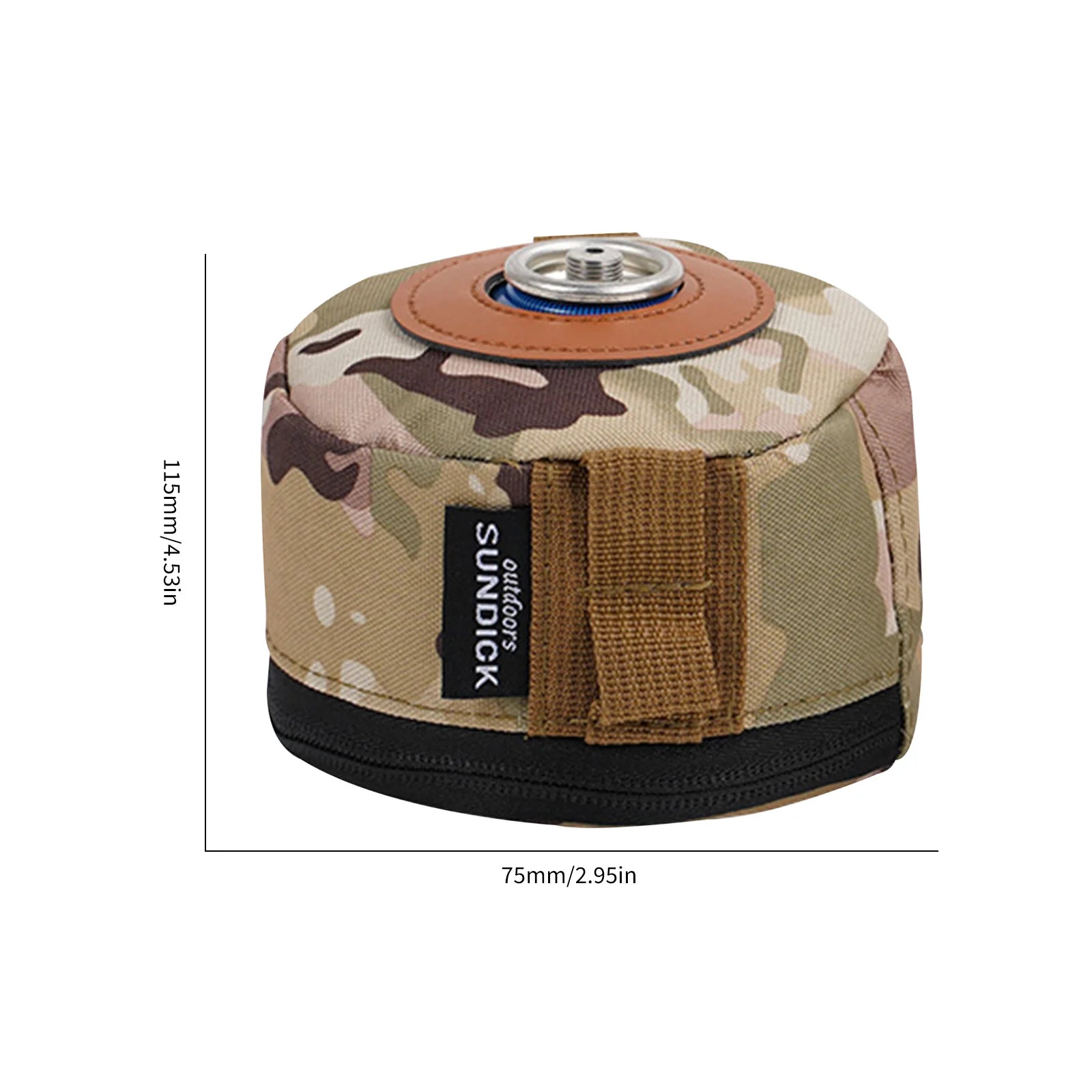 SHUNMAII Camping Gas Can Protective Cover – Cotton Linen Fuel Cylinder Storage Sleeve
