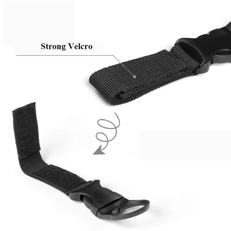 LISM Portable Outdoor Kettle Buckle – Nylon Webbing Water Bottle Holder for Camping & Hiking