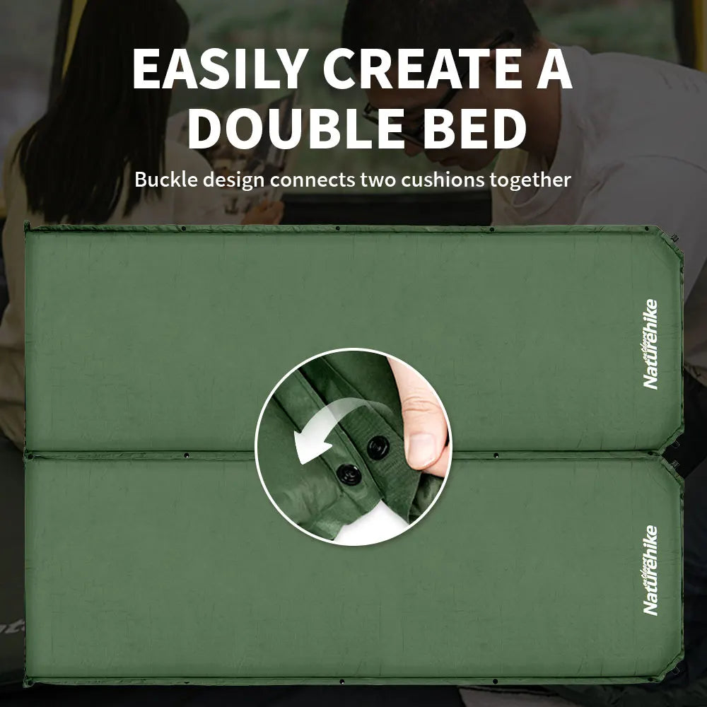 NATUREHIKE Self-Inflating Camping Mattress with Built-in Pump, 5CM Thick