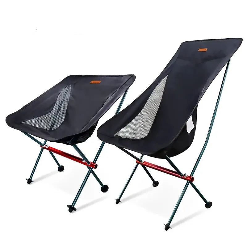 PACOONE Folding Camping Chair with High Backrest for Outdoor Relaxation