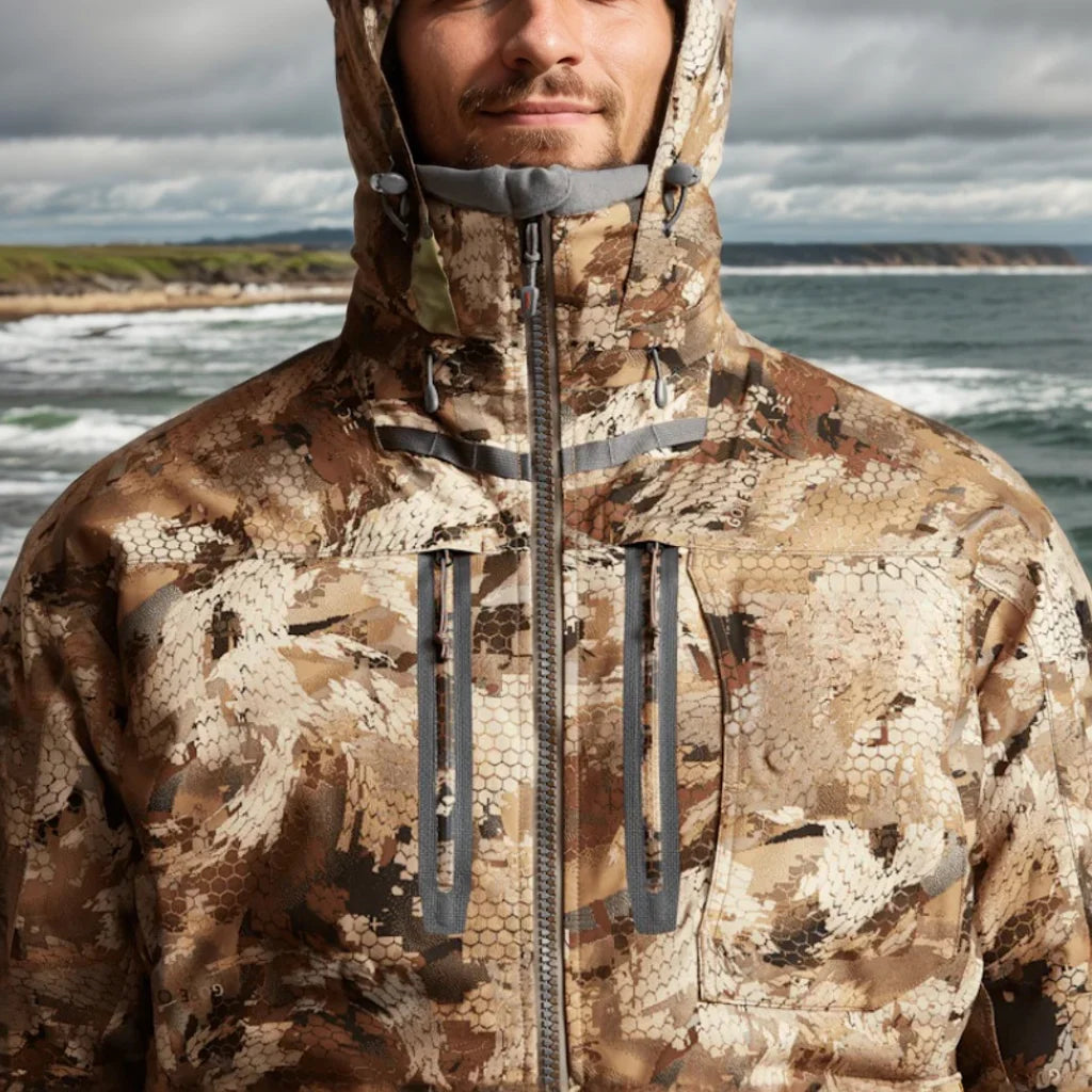 AINFAD Northern Aerolite Insulated Jacket - Winter Duck Hunting Swamp Camouflage Suit for Extreme Conditions