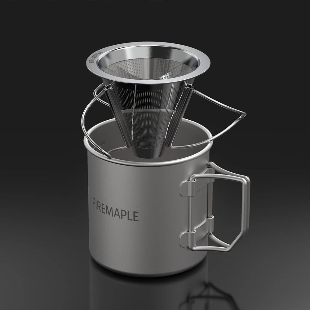 FIRE MAPLE Antarcti Foldable Coffee Filter – Reusable Stainless Steel Pour-Over Dripper