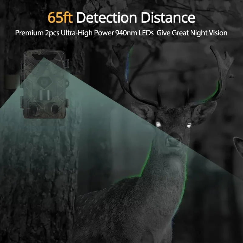 SUNTEKCAM HC-881A 24MP 2.7K Trail Camera with Night Vision & Motion Detection – IP65 Waterproof