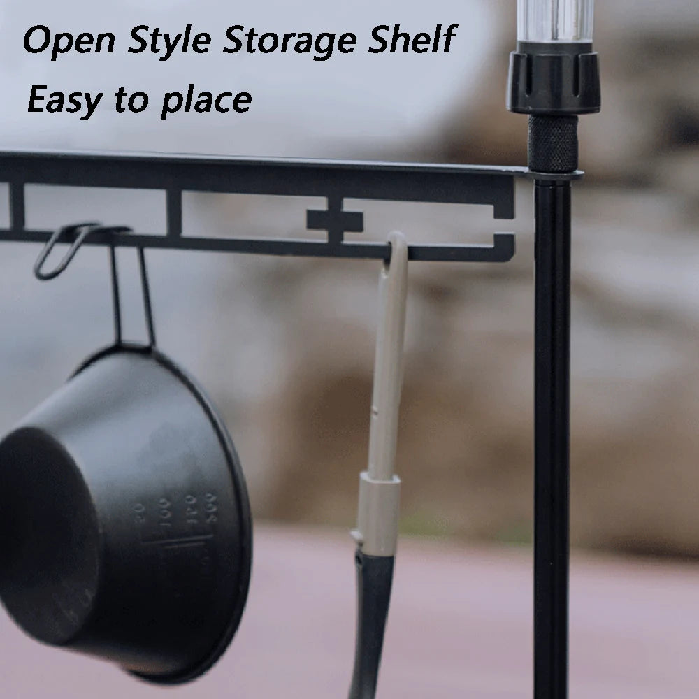 TARKA Lightweight Camping Storage Shelf – Detachable Aluminium Alloy Organizer Rack