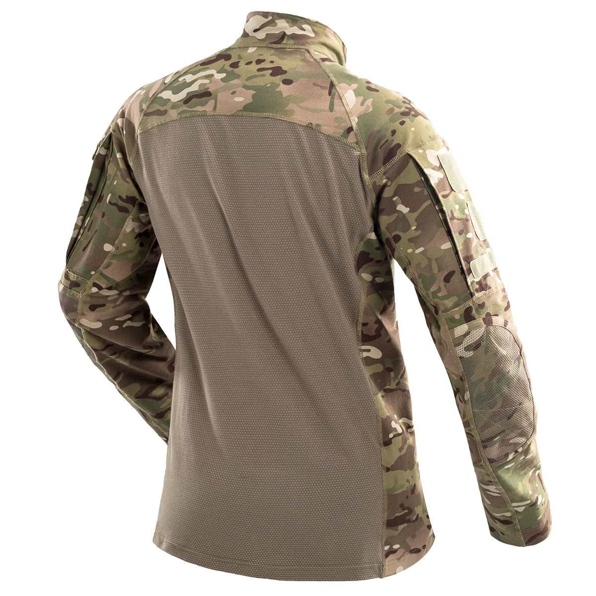 REFIRE GEAR Men's Camouflage Hunting Shirt - Stretch Cotton 1/4 Zip Base Layer for NZ Outdoor Adventures