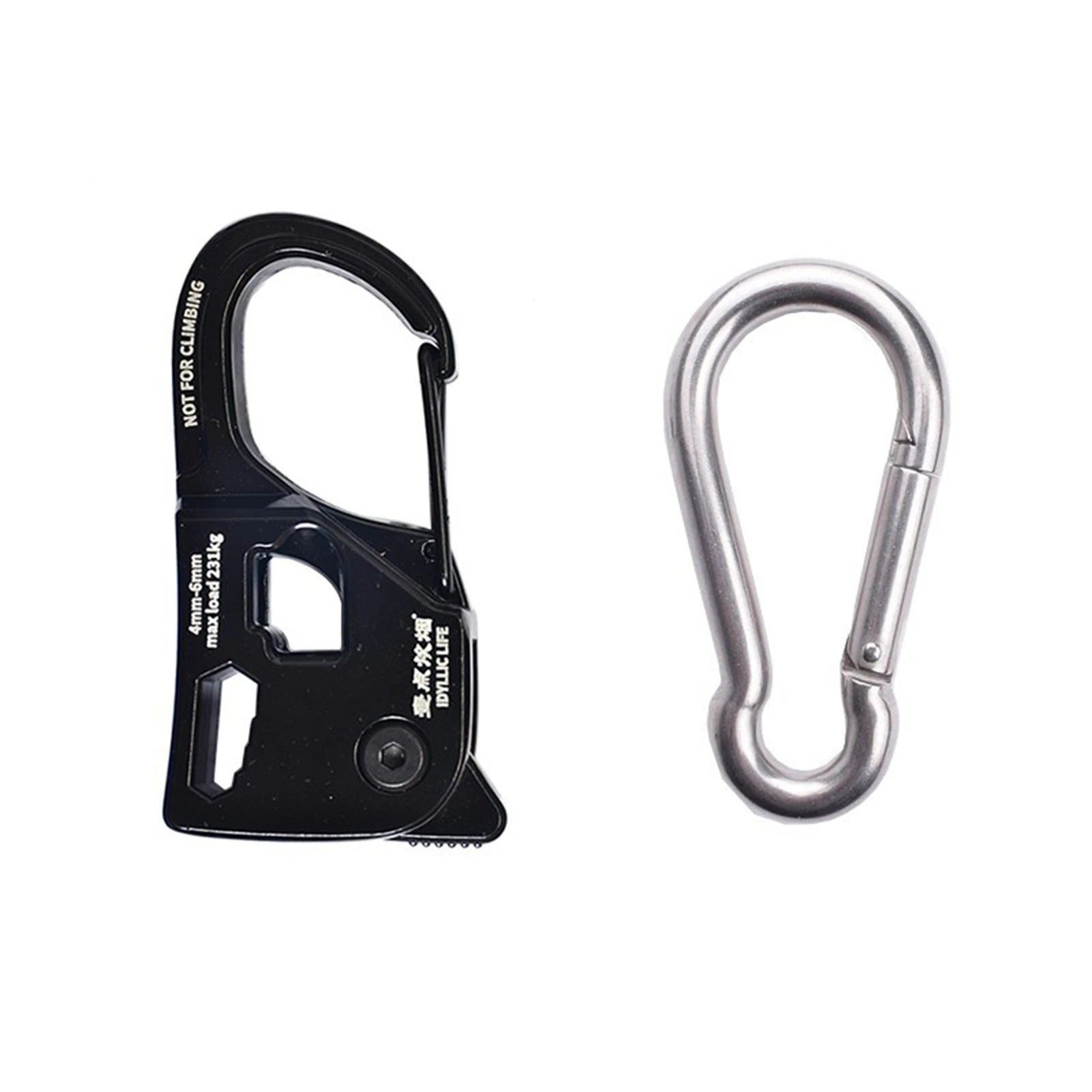 Aluminum Alloy Tent Rope Tensioner – Rustproof, Lightweight Tent Cord Adjuster for Camping