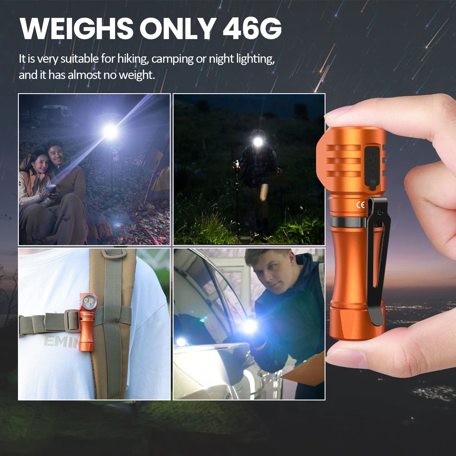 WURKKOS HD10 1200 Lumen USB-C Rechargeable Headlamp with RGB and Anduril 2.0