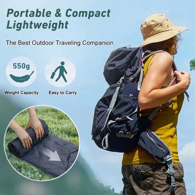WEST TUNE Camping Sleeping Pad Ultralight Inflatable Mattress for Outdoor Use
