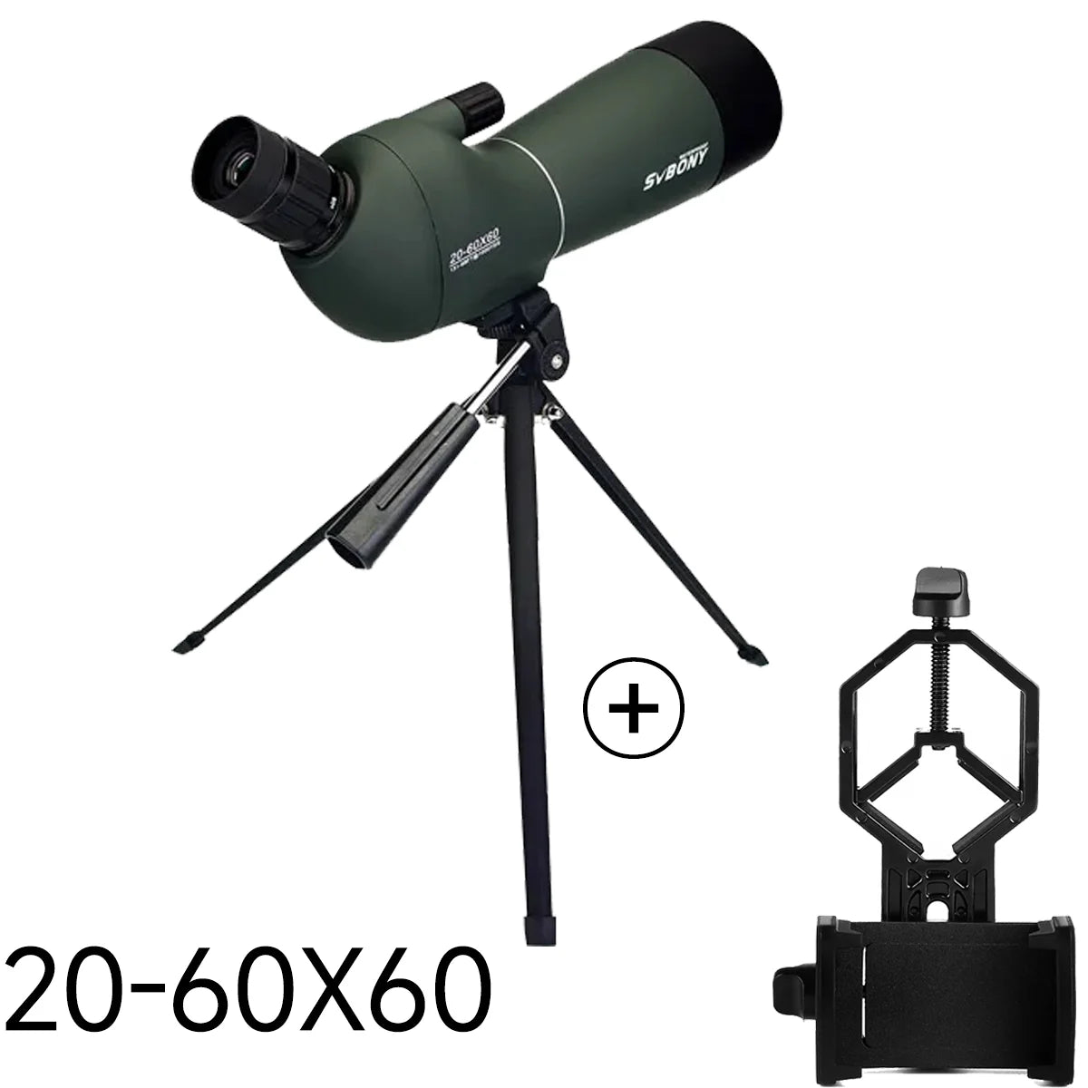 SVBONY SV28 Spotting Scope – Waterproof Zoom Scope for Birdwatching & Target Shooting