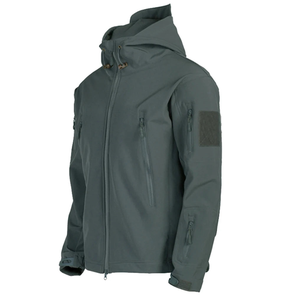 VIKTACTICAL Military Shark Skin Soft Shell Jacket - Tactical Waterproof Windbreaker with Hood for NZ Hunting