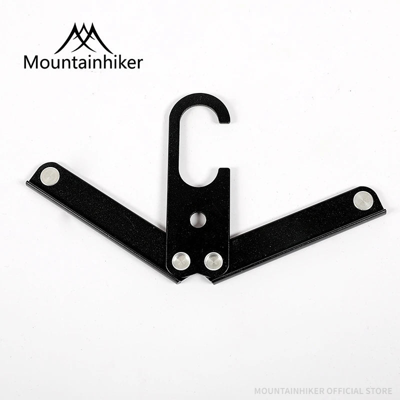 MOUNTAINHIKER Folding Aluminium Camping Clothes Hanger