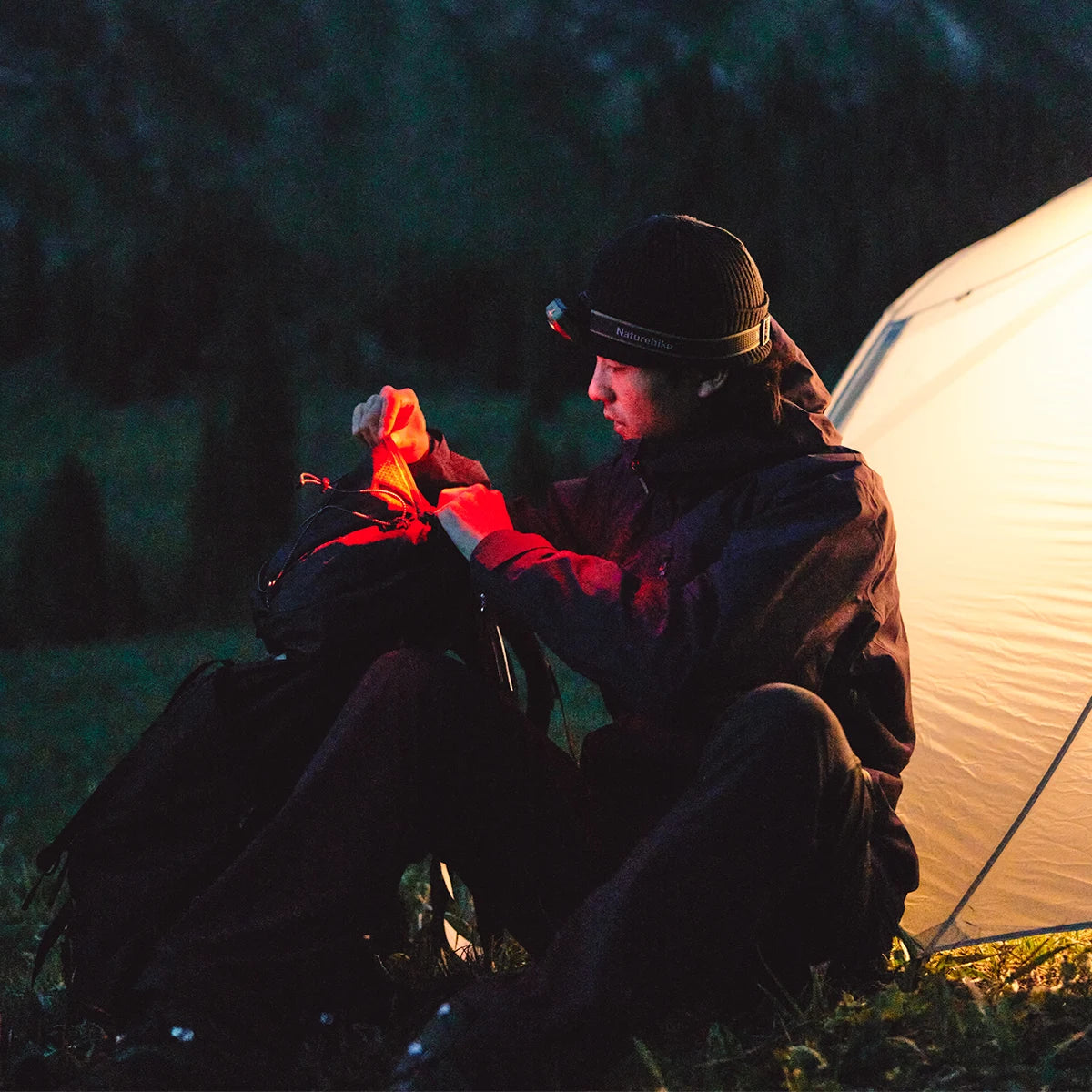 NATUREHIKE Star Island Max - 500 Lumen Sensor-Activated Rechargeable Camping Headlamp