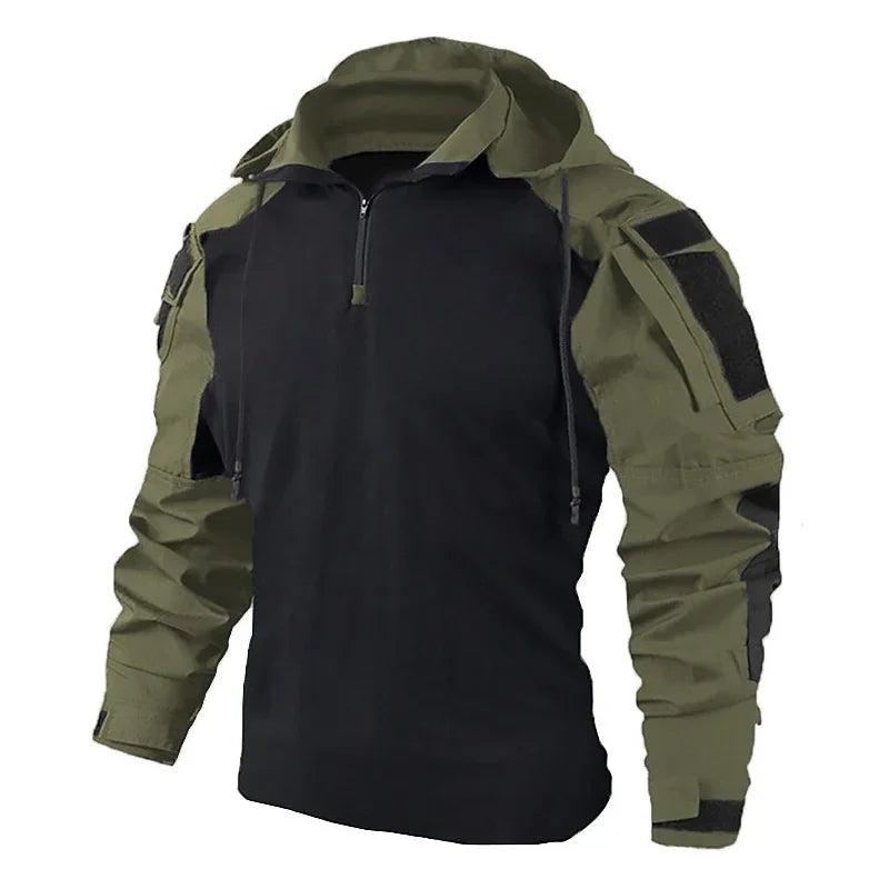 US Army CP Camouflage Multicam Combat T-Shirt - Tactical Cotton Shirt for Military & Outdoor Activities