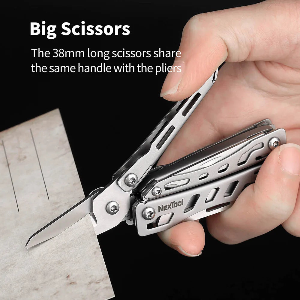 NEXTOOL 10-in-1 Mini Flagship Multi-Tool with Pliers and Knife for EDC