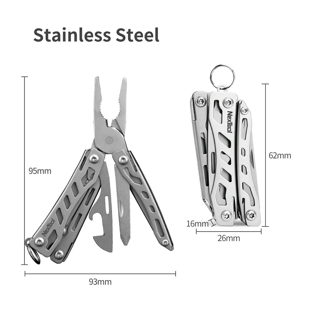 NEXTOOL 10-in-1 Mini Flagship Multi-Tool with Pliers and Knife for EDC