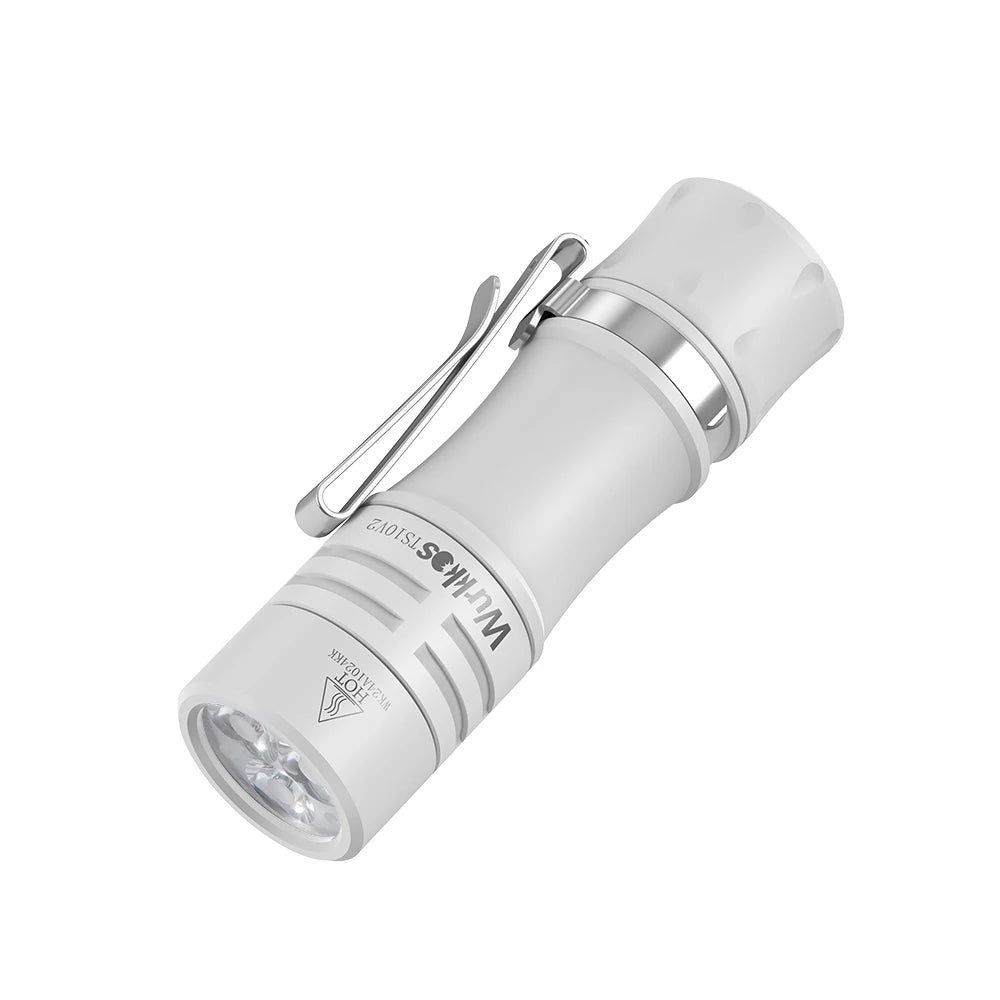 WURKKOS TS10 V2 Mini 1400 Lumen Anduril 2.0 EDC Flashlight with RGB Aux LEDs