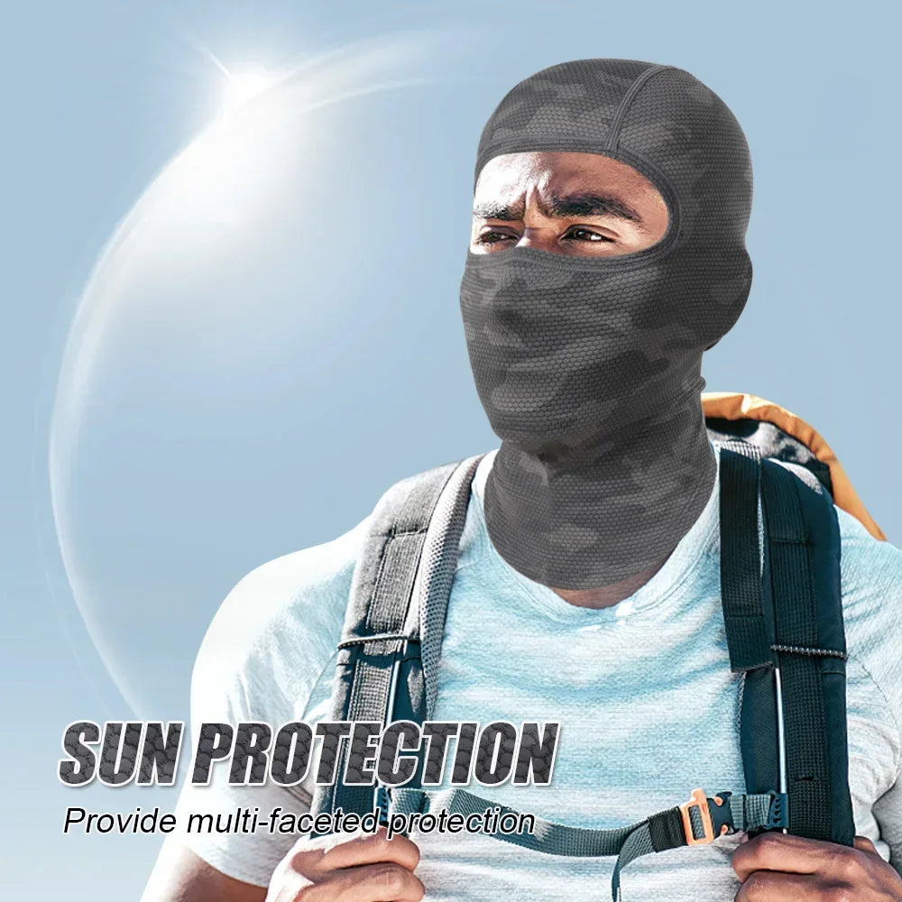 GUMAO Cooling Balaclava Cycling Face Mask Ice Silk Headgear