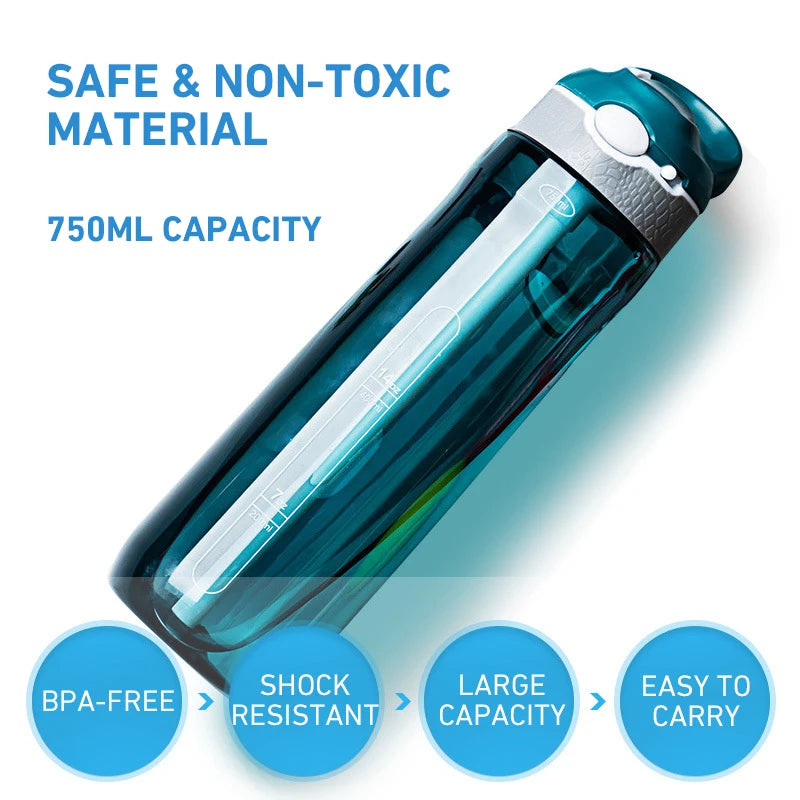WESTTUNE 750ml Outdoor Water Filter Bottle – Portable Purification for Survival & Emergency Use