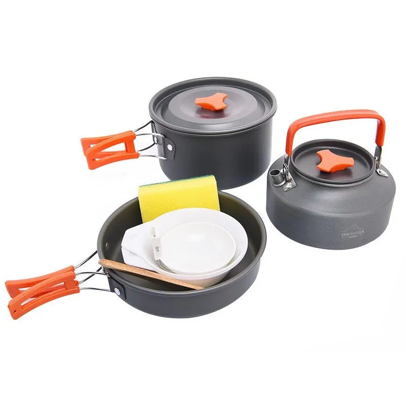 WIDESEA Camping Cookware Set Foldable Aluminium for Outdoor Cooking