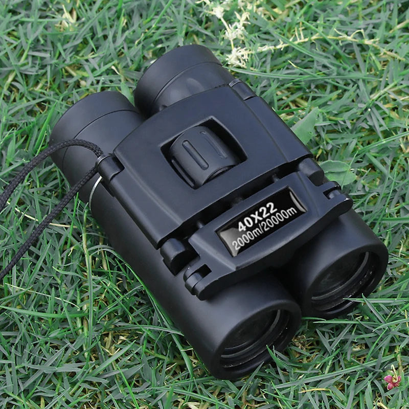 40x22 HD Powerful Binoculars Long Range Folding Mini Telescope for Hunting and Outdoor Use