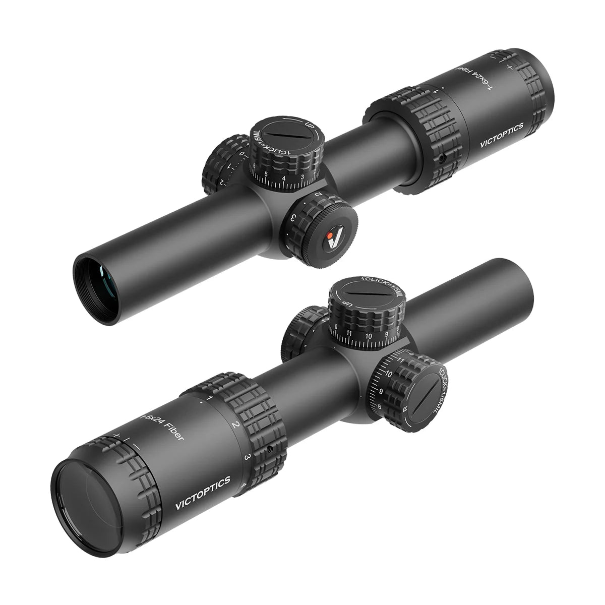 VICTOPTICS S6 1-6×24i LPVO Rifle Scope - Fiber Reticle with Ultra Bright Dot for AR Series