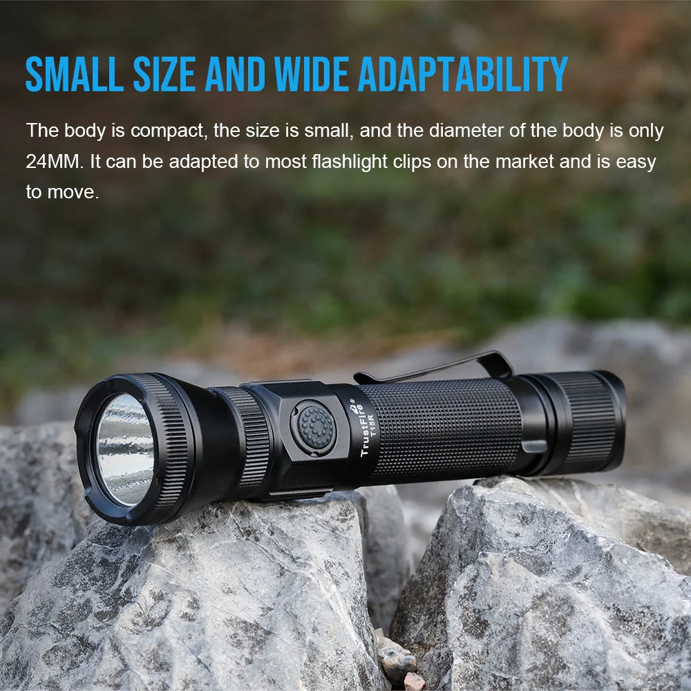 TRUSTFIRE T15R Tactical Flashlight – 2350 Lumens USB-C Rechargeable Torch