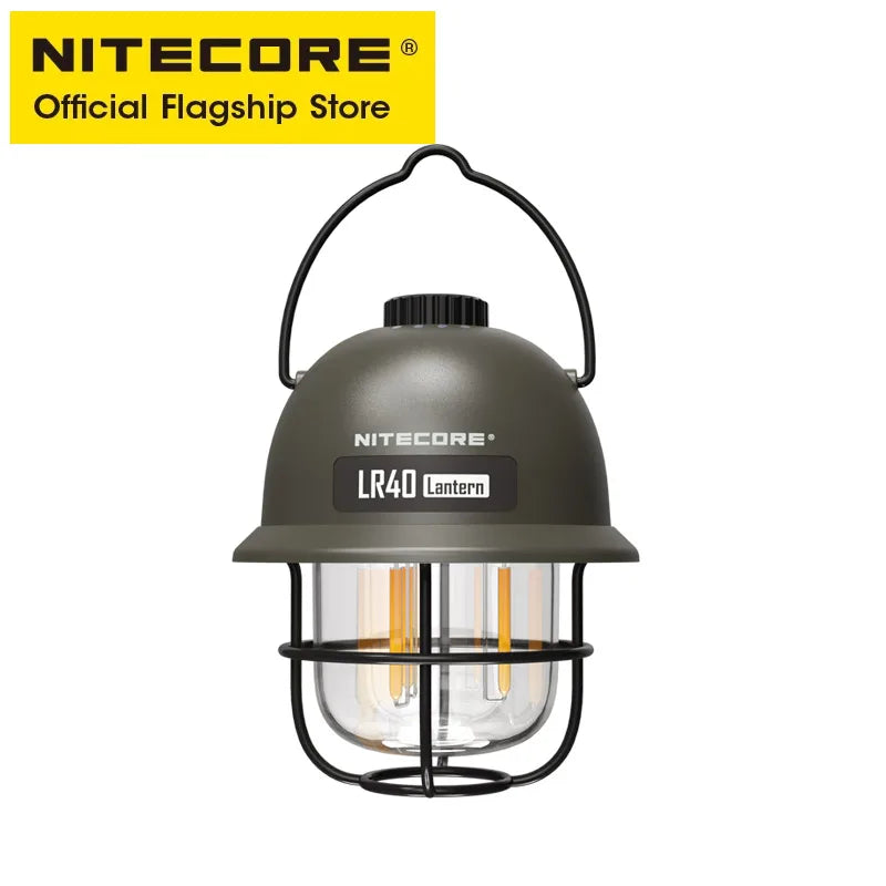 NITECORE LR40 USB-C Camping Lantern 100lm 3-Source LED Outdoor Light