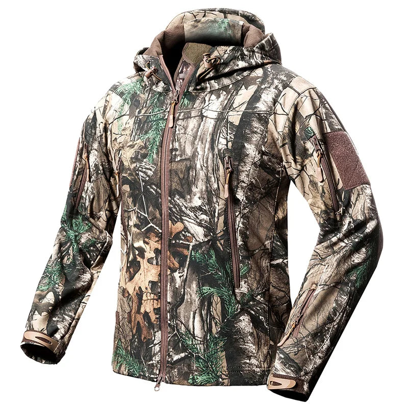 REFIRE GEAR Lurker Soft Shell Camouflage Jacket - Waterproof Stealth Hunting Coat for NZ Bush Stalking
