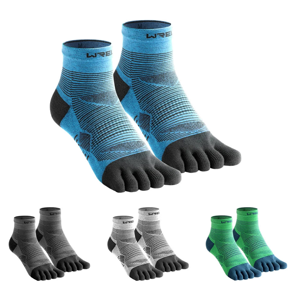 WRELS Coolmax Five-Toe Sports Socks – Breathable & Shock-Absorbing