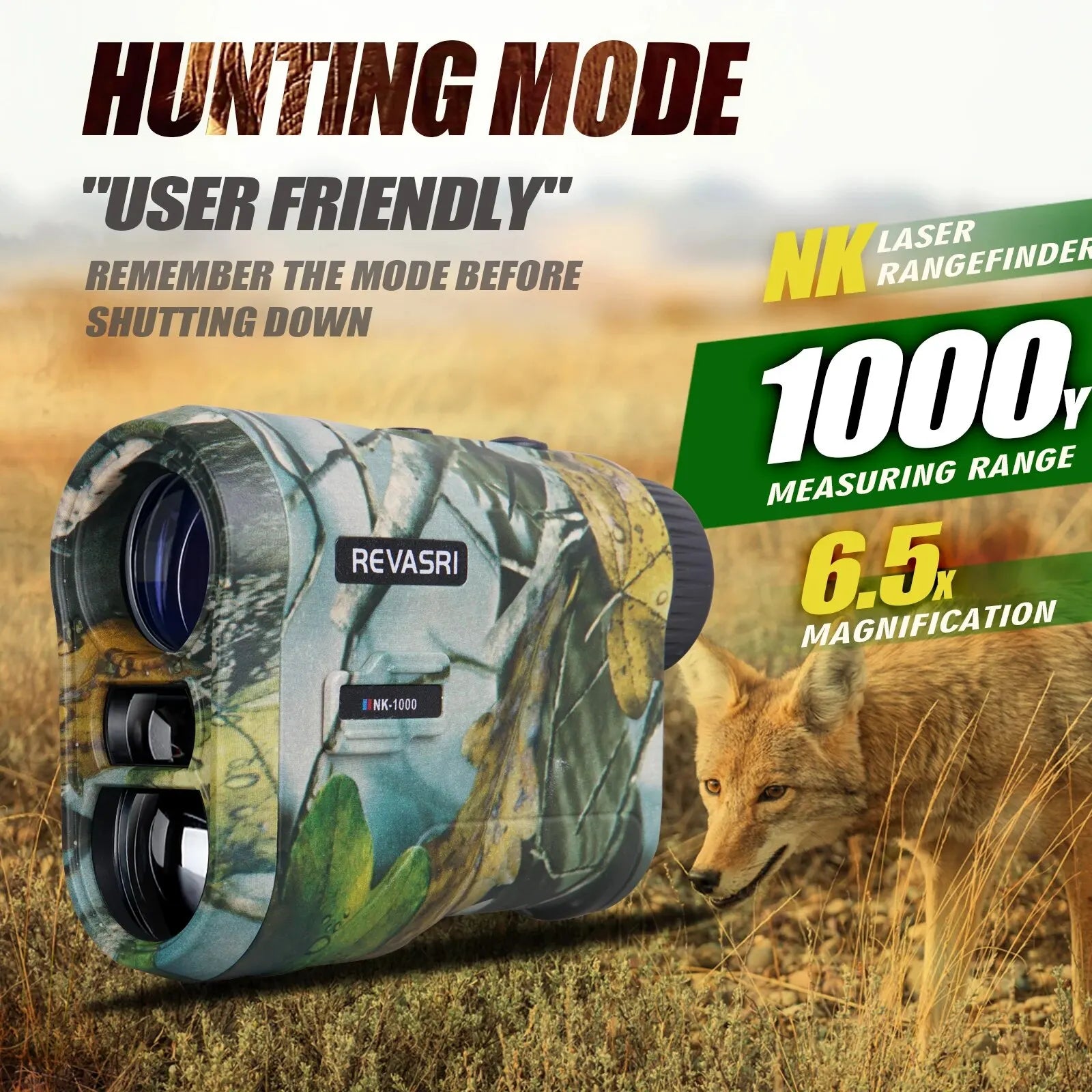 REVASRI NK-1000 Hunting Laser Rangefinder 1000 Yards