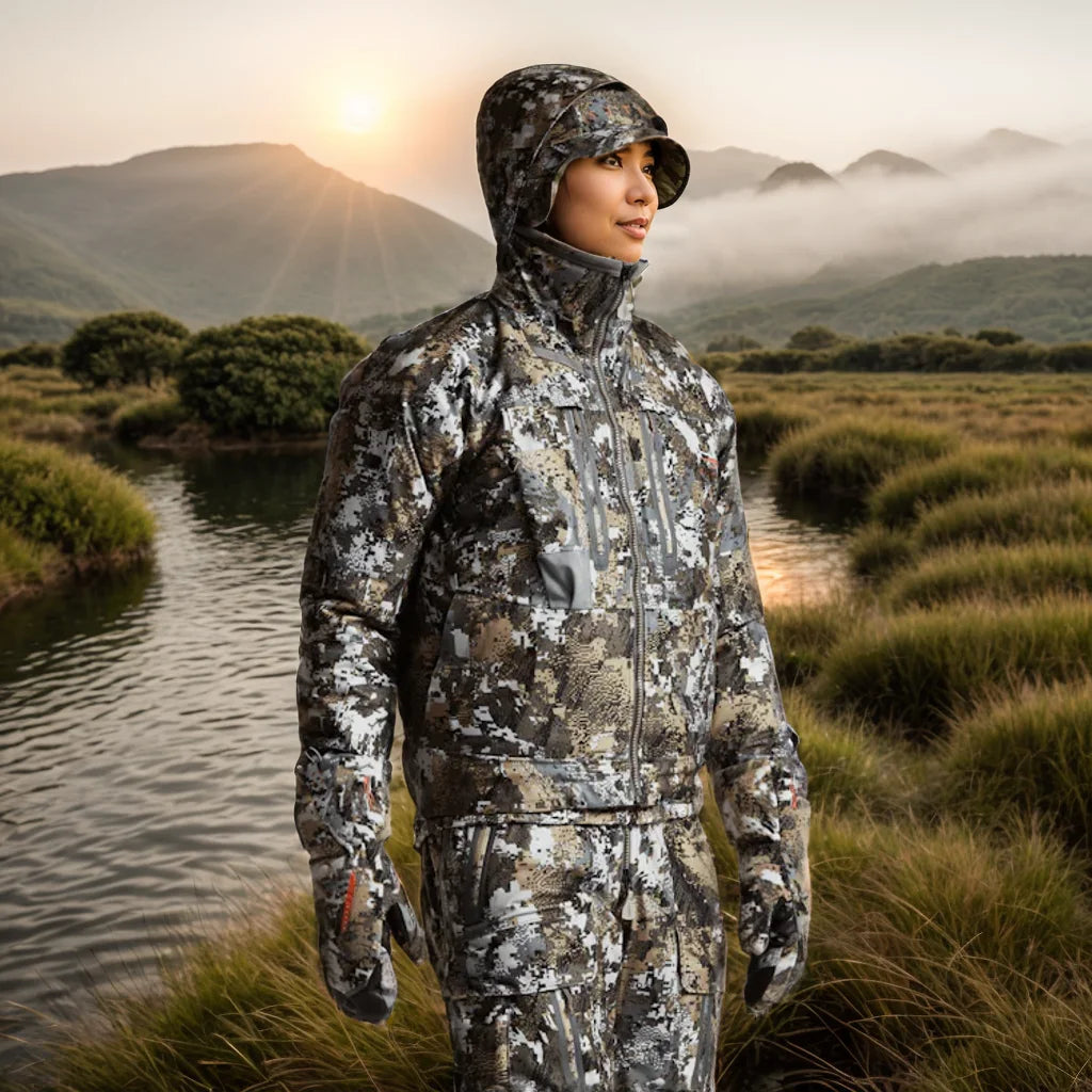 AINFAD Men's Incinerator Aerolite Hunting Jacket - Waterproof Insulated Camouflage Coat for Fishing & Hunting