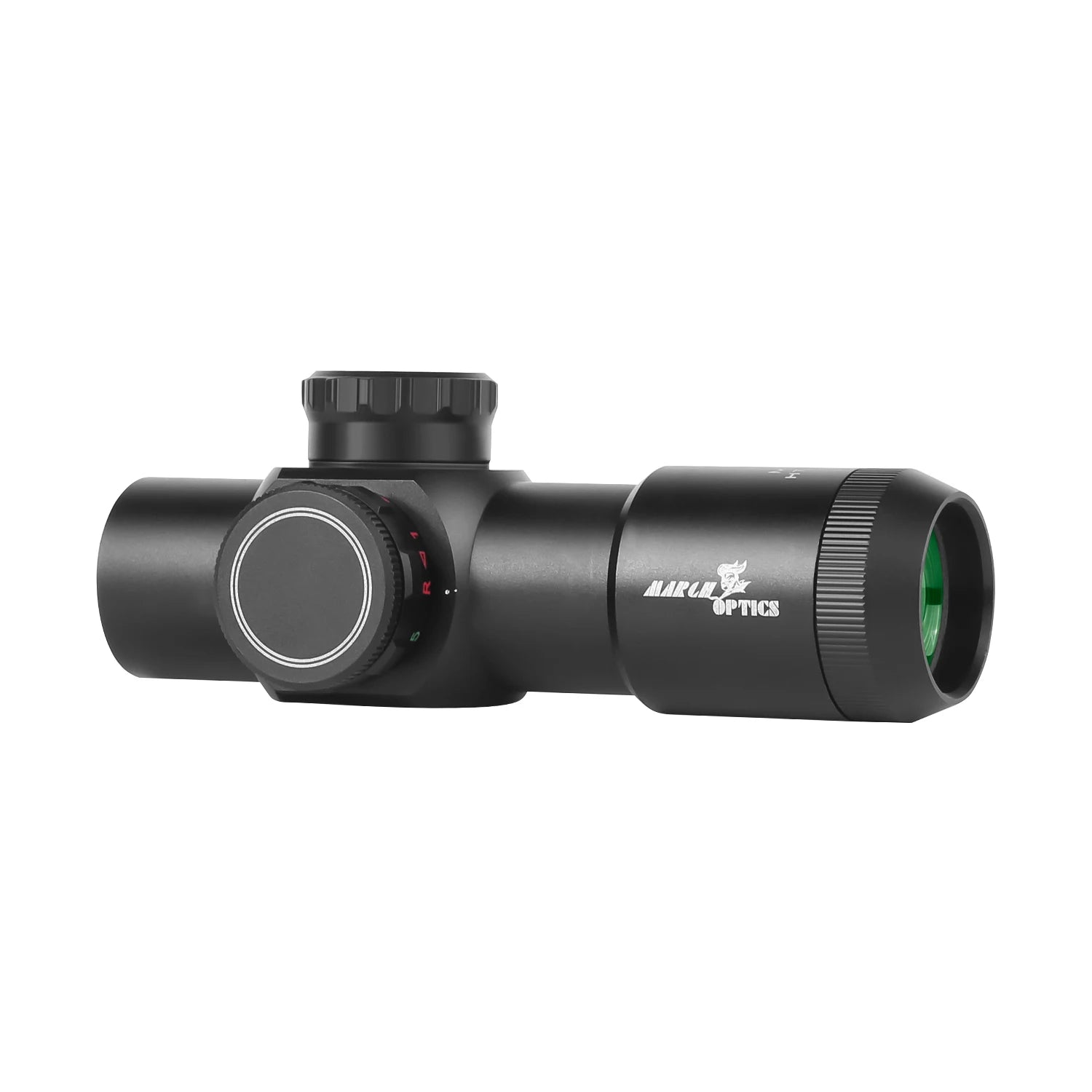 MARCH H3×28 IR Fixed Rifle Scope - Compact Illuminated Optic with Mounts for CQB & Hunting