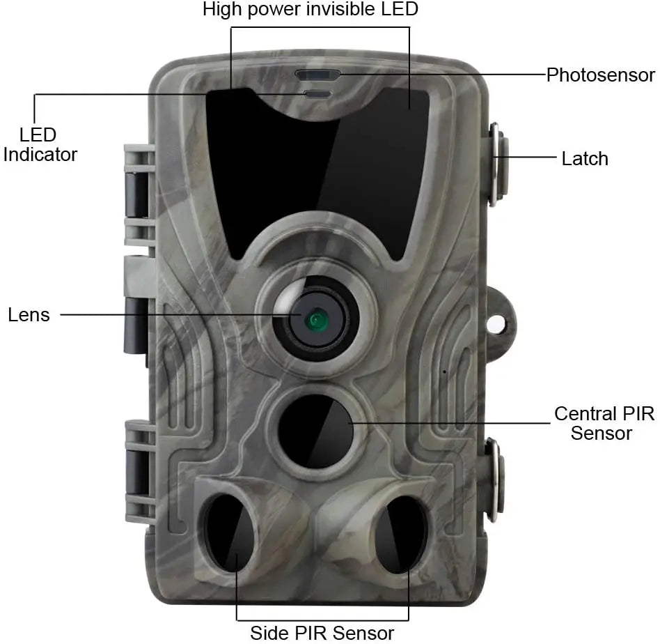 SUNTEKCAM HC-801A 20MP Trail Camera – 1080P Night Vision Wildlife Cam IP65