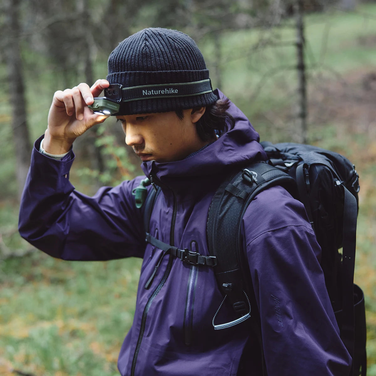 NATUREHIKE Star Island Max - 500 Lumen Sensor-Activated Rechargeable Camping Headlamp