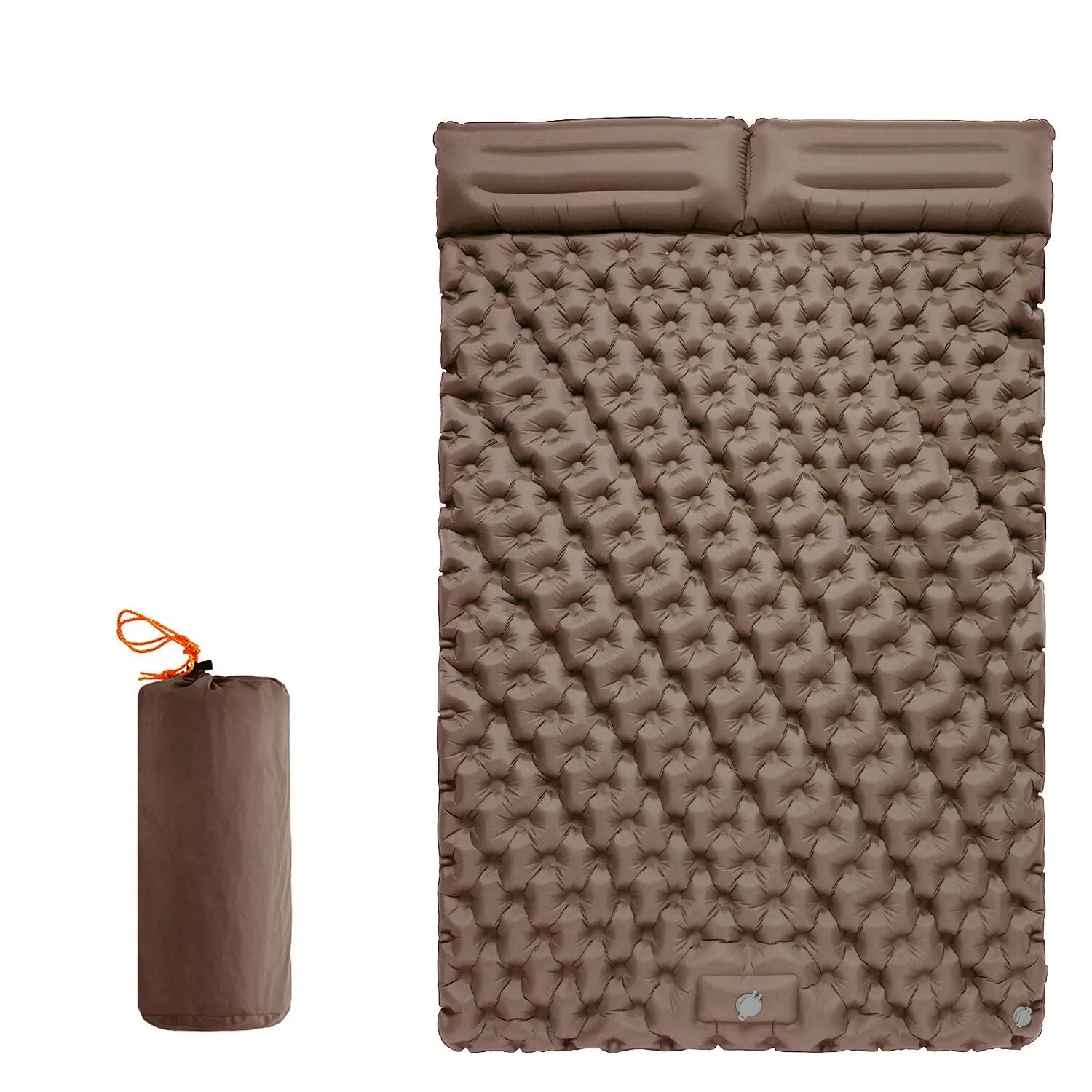 WEST TUNE Double Inflatable Mattress with Built-in Pillow Pump for Camping