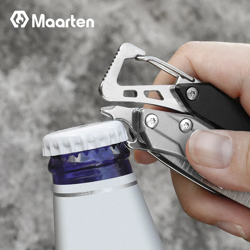 MAARTEN 9-in-1 Stainless Steel Multitool with Self-Locking Pliers