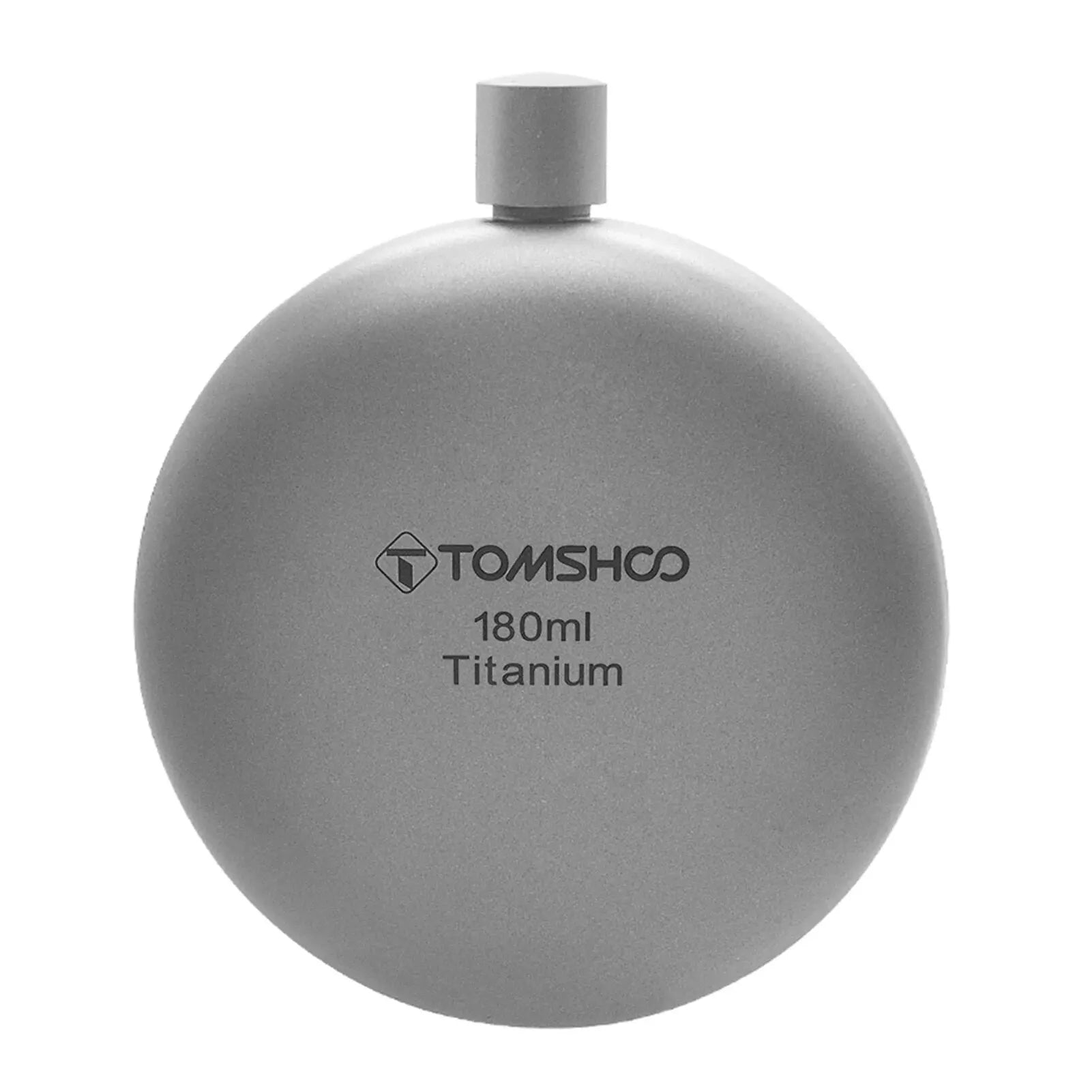 TOMSHOO Titanium Flask – Lightweight Alcohol Flask with Funnel for Camping & Travel