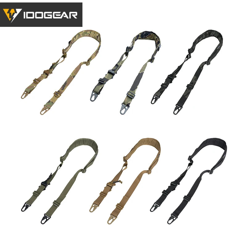 IDOGEAR 2-Point Tactical Sling – Quick Adjustable Combat Strap for Hunting & Airsoft