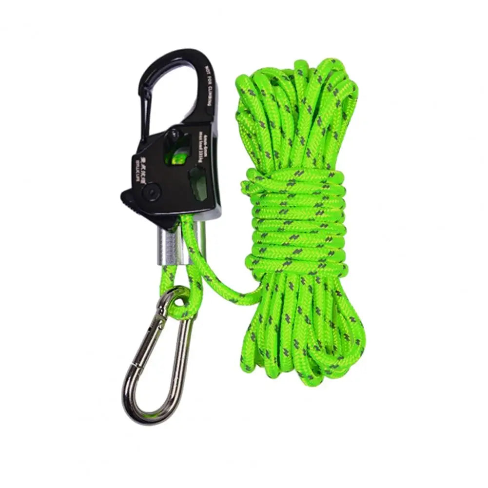 Aluminum Alloy Tent Rope Tensioner – Rustproof, Lightweight Tent Cord Adjuster for Camping