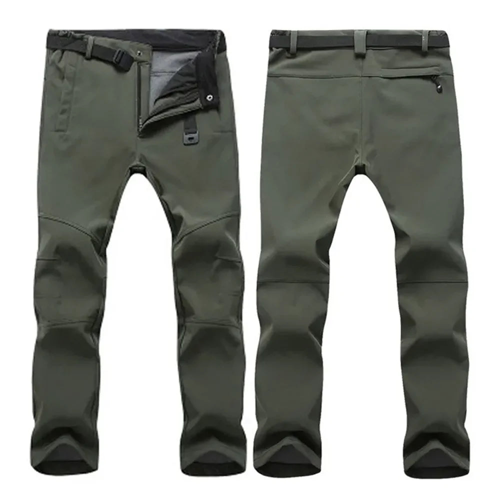 VIKTACTICAL Winter Soft Shell Pants - Fleece-Lined Waterproof Trousers for NZ Alpine Hunting
