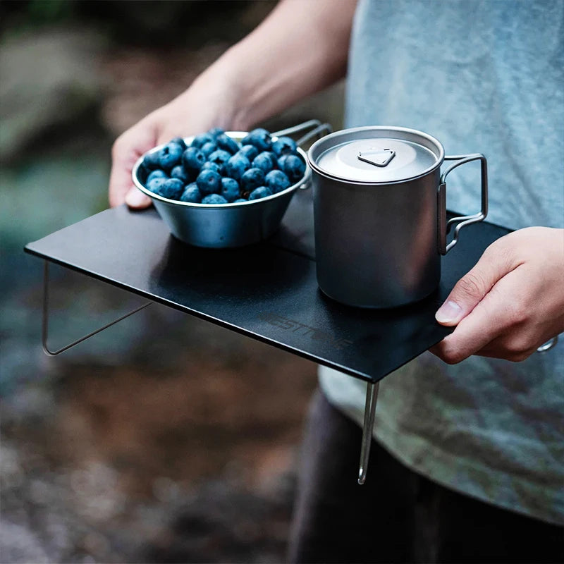 WEST TUNE Pop-Up Outdoor Mini Portable Folding Table for Camping