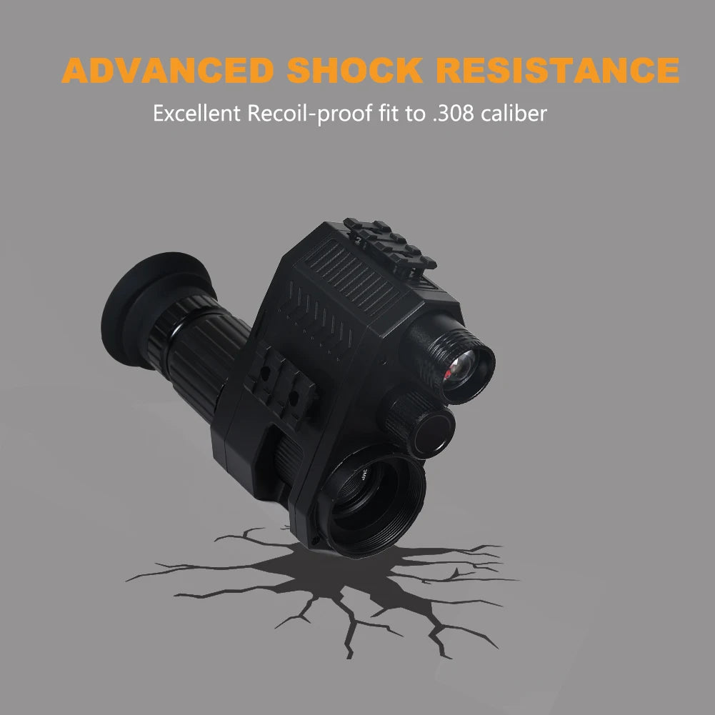 MEGAOREI Digital Night Vision Scope Monocular – 200-400M Range with Infrared Camera