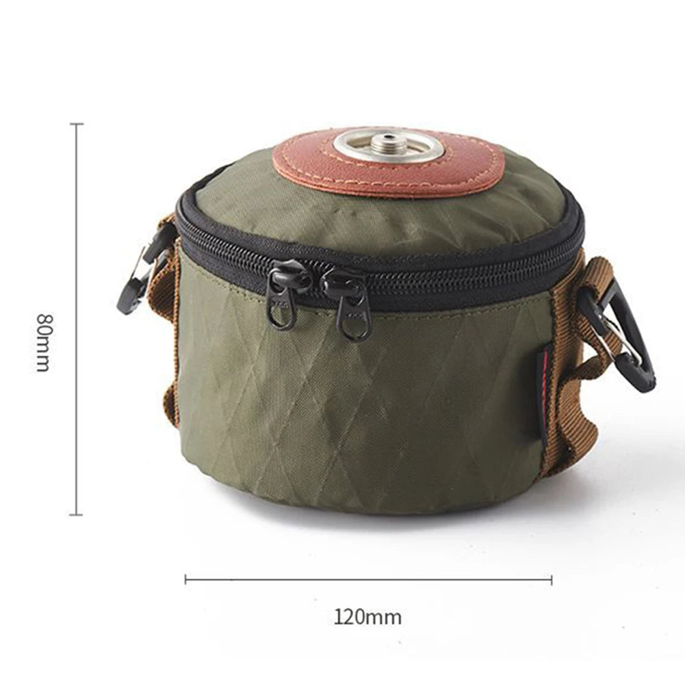SHUNMAII Camping Gas Can Protective Cover – Cotton Linen Fuel Cylinder Storage Sleeve