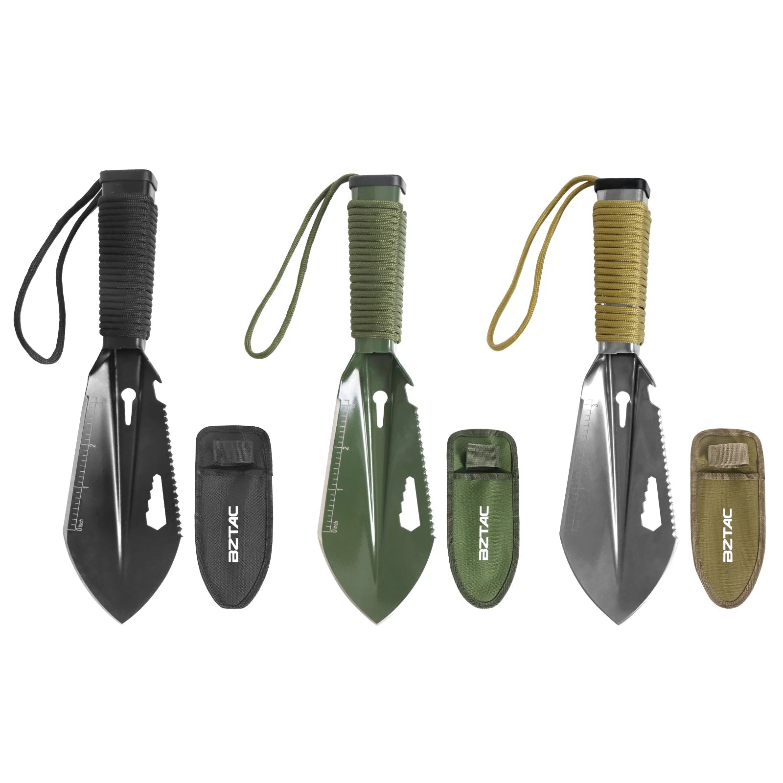 BZTAC Stainless Steel Camping Trowel – Multifunction Outdoor Shovel with Pouch