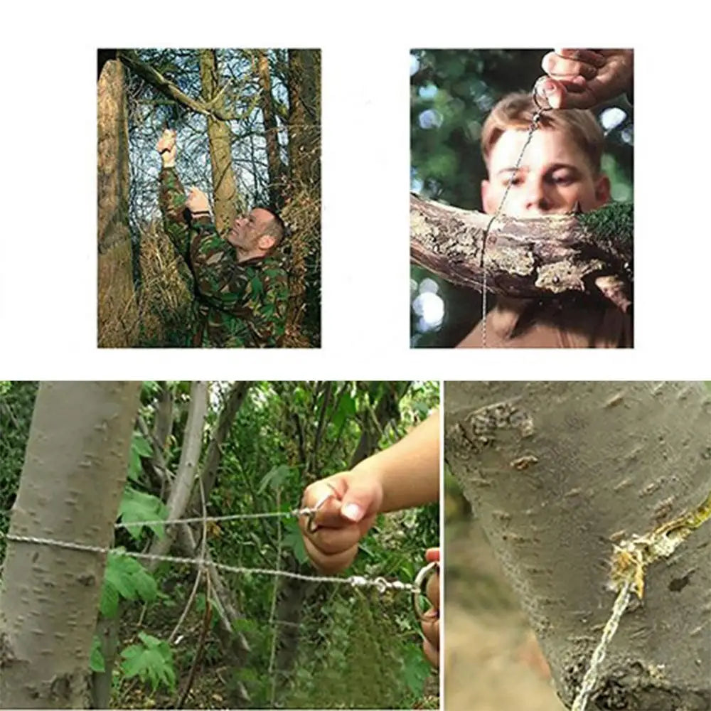 Steel Wire Saw – Emergency Survival Gear for Camping, Hiking, Hunting & Climbing