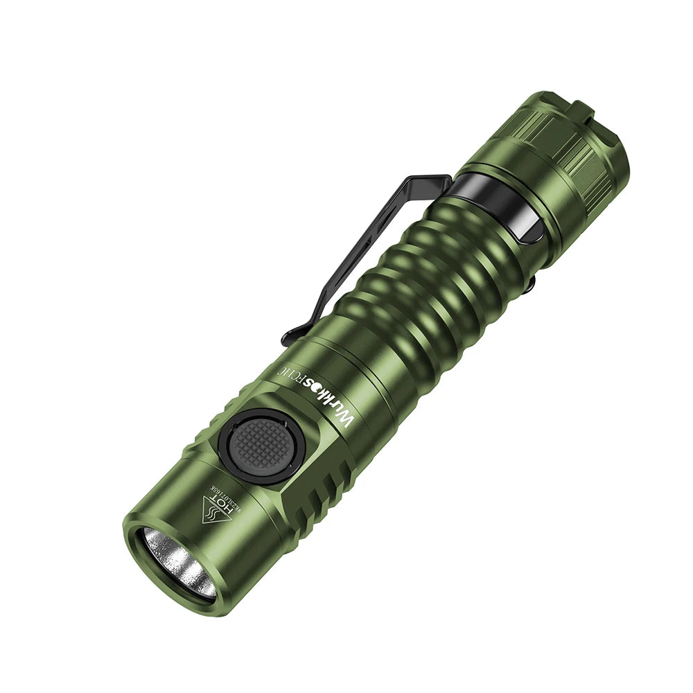 WURKKOS FC11C 1200 Lumen Nichia 519A USB-C EDC Hiking Flashlight